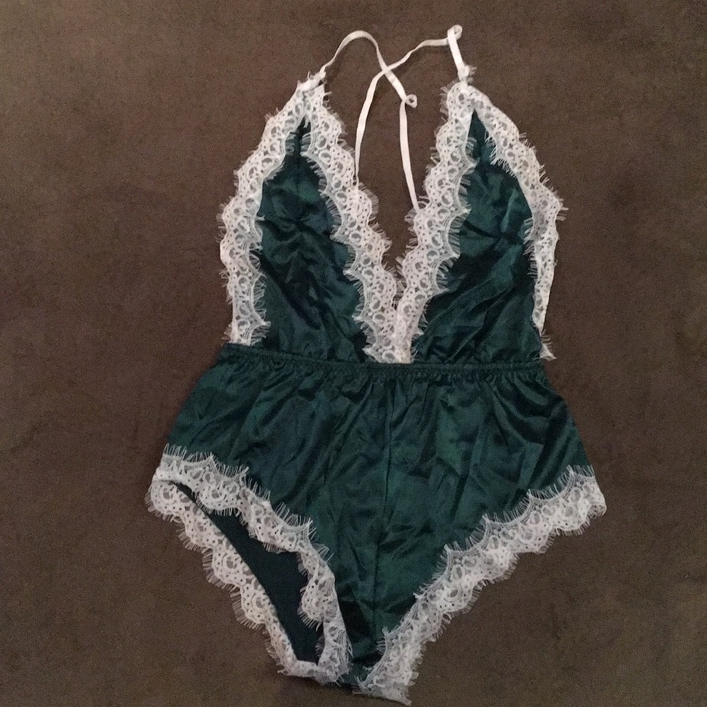 Winter Green Silk Teddy